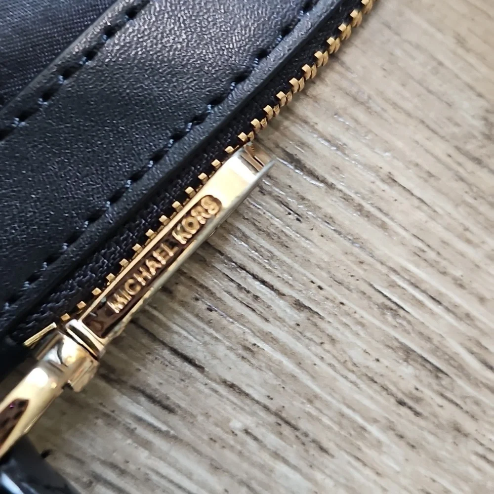 Michael Kors Bedford Flap Crossbody Signature khaki black Bag